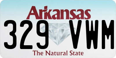 AR license plate 329VWM