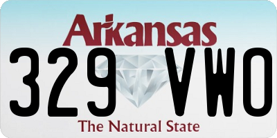 AR license plate 329VWO