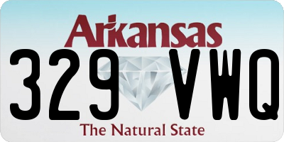 AR license plate 329VWQ