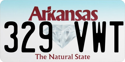 AR license plate 329VWT