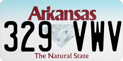 AR license plate 329VWV