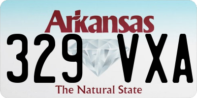 AR license plate 329VXA