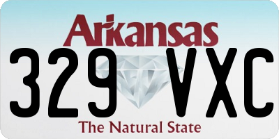 AR license plate 329VXC