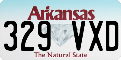 AR license plate 329VXD