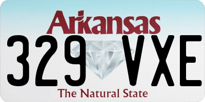 AR license plate 329VXE