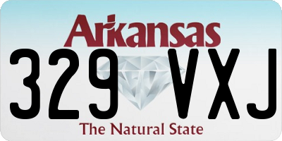 AR license plate 329VXJ