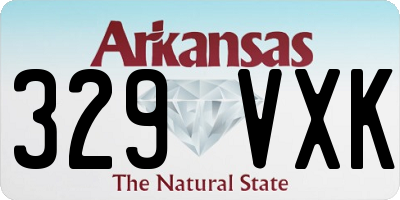 AR license plate 329VXK