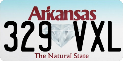 AR license plate 329VXL