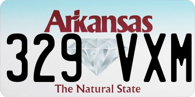 AR license plate 329VXM