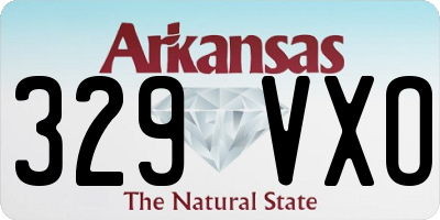 AR license plate 329VXO