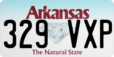 AR license plate 329VXP