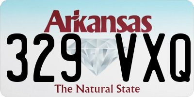AR license plate 329VXQ