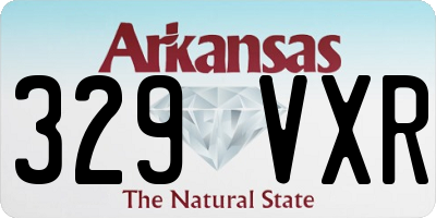 AR license plate 329VXR