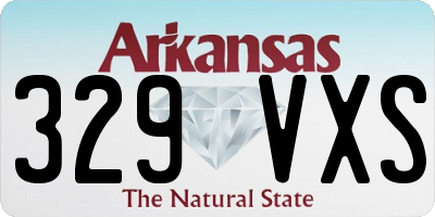 AR license plate 329VXS