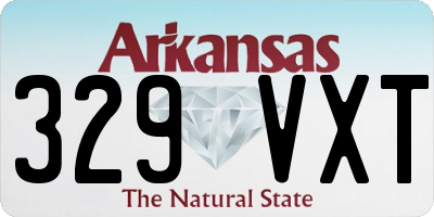 AR license plate 329VXT