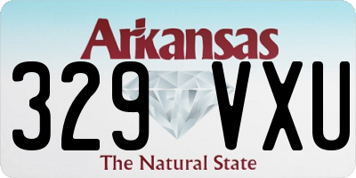 AR license plate 329VXU