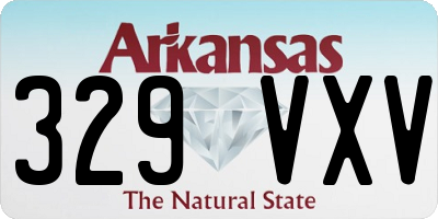 AR license plate 329VXV