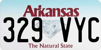 AR license plate 329VYC