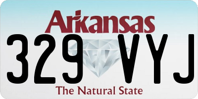 AR license plate 329VYJ