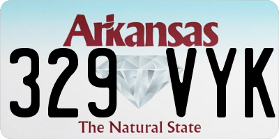 AR license plate 329VYK
