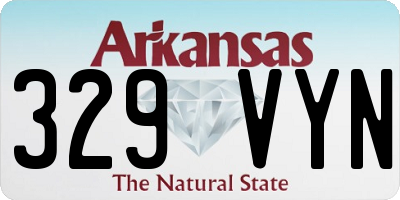 AR license plate 329VYN