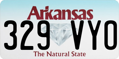 AR license plate 329VYO