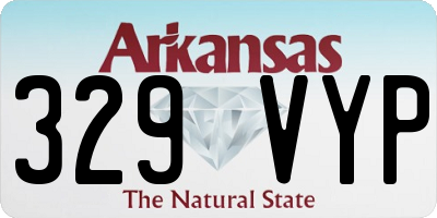 AR license plate 329VYP