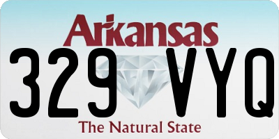 AR license plate 329VYQ