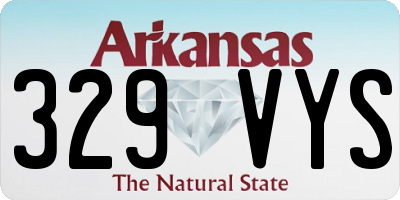 AR license plate 329VYS