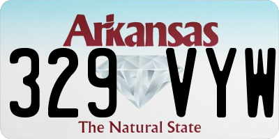 AR license plate 329VYW