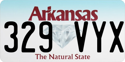 AR license plate 329VYX