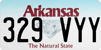 AR license plate 329VYY