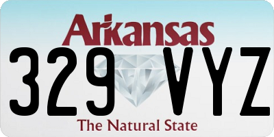 AR license plate 329VYZ