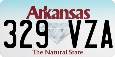 AR license plate 329VZA