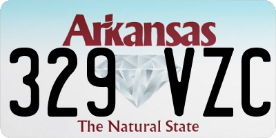 AR license plate 329VZC