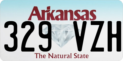 AR license plate 329VZH