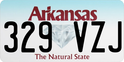 AR license plate 329VZJ