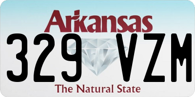 AR license plate 329VZM