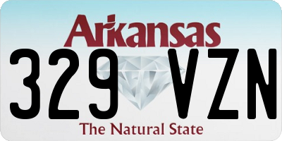 AR license plate 329VZN
