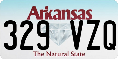 AR license plate 329VZQ