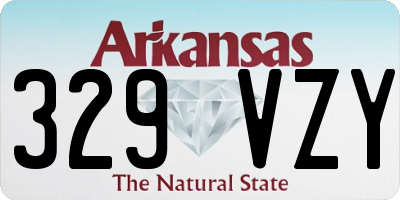 AR license plate 329VZY