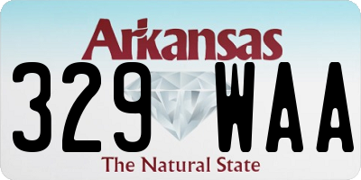 AR license plate 329WAA