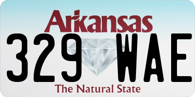 AR license plate 329WAE