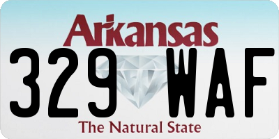AR license plate 329WAF