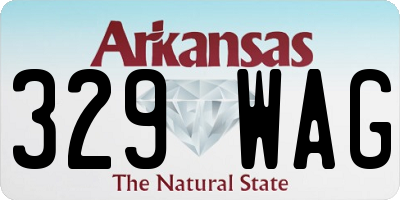 AR license plate 329WAG