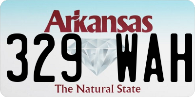 AR license plate 329WAH