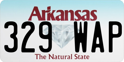 AR license plate 329WAP