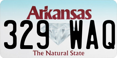 AR license plate 329WAQ