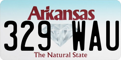 AR license plate 329WAU