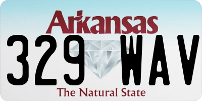 AR license plate 329WAV